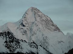24 K2 North Face Just After Sunset From K2 North Face Intermediate Base Camp